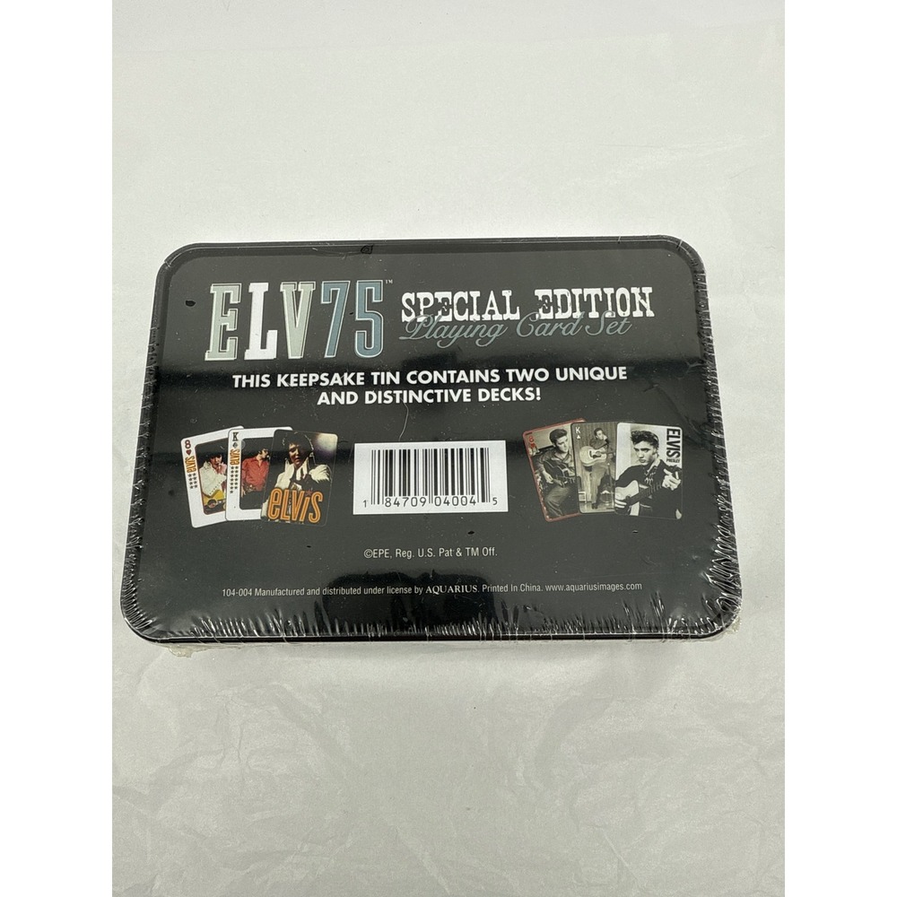 ELV75 Elvis Presley Special Edition Playing Card Set Tin NEW - Picture 6 of 7